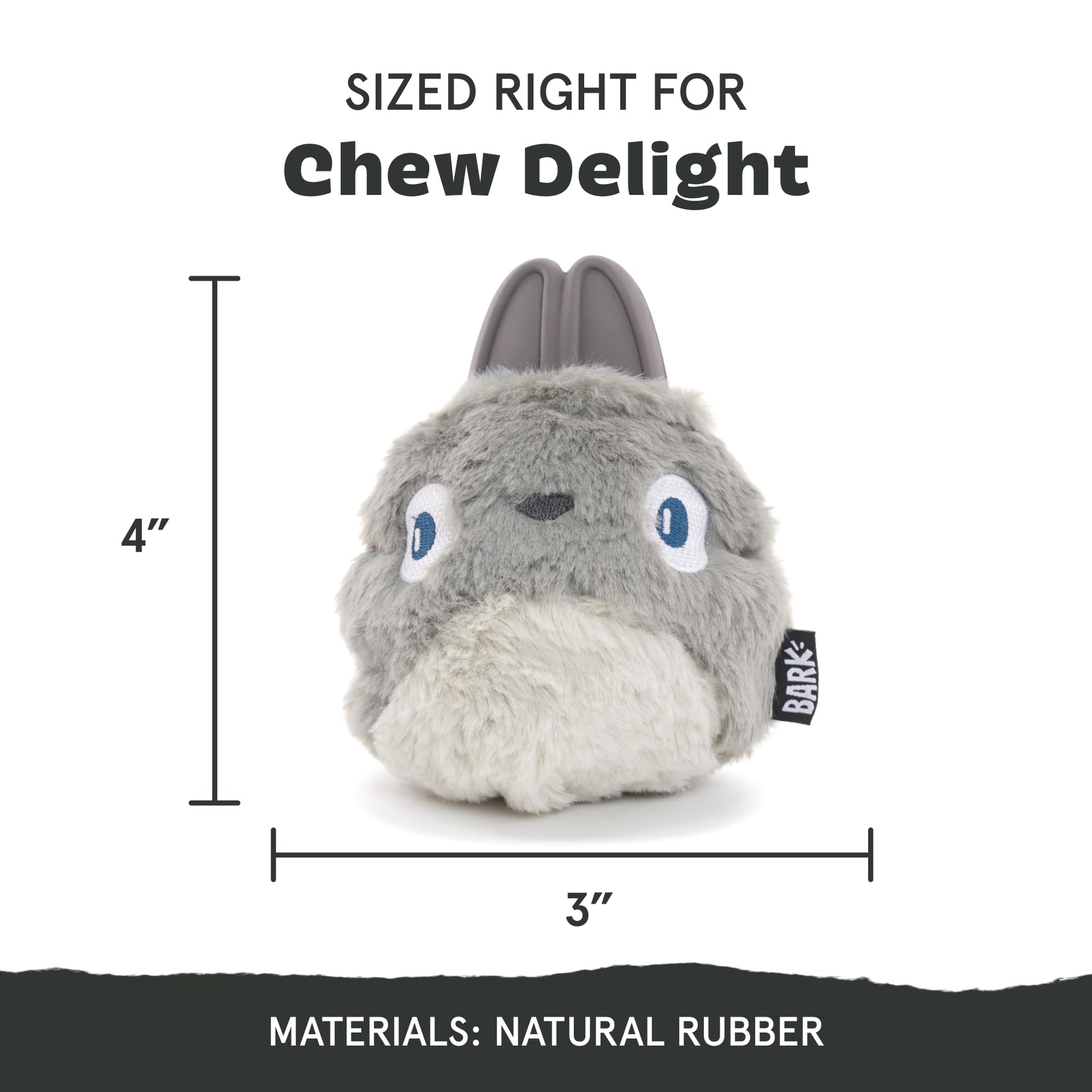 BARK Super Chewer Collection - Juguete para perro de conejo de goma