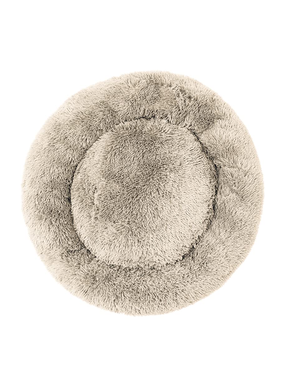 Cama para Perros PET TO BED Beige Antiestrés Redonda Esponjosa Large