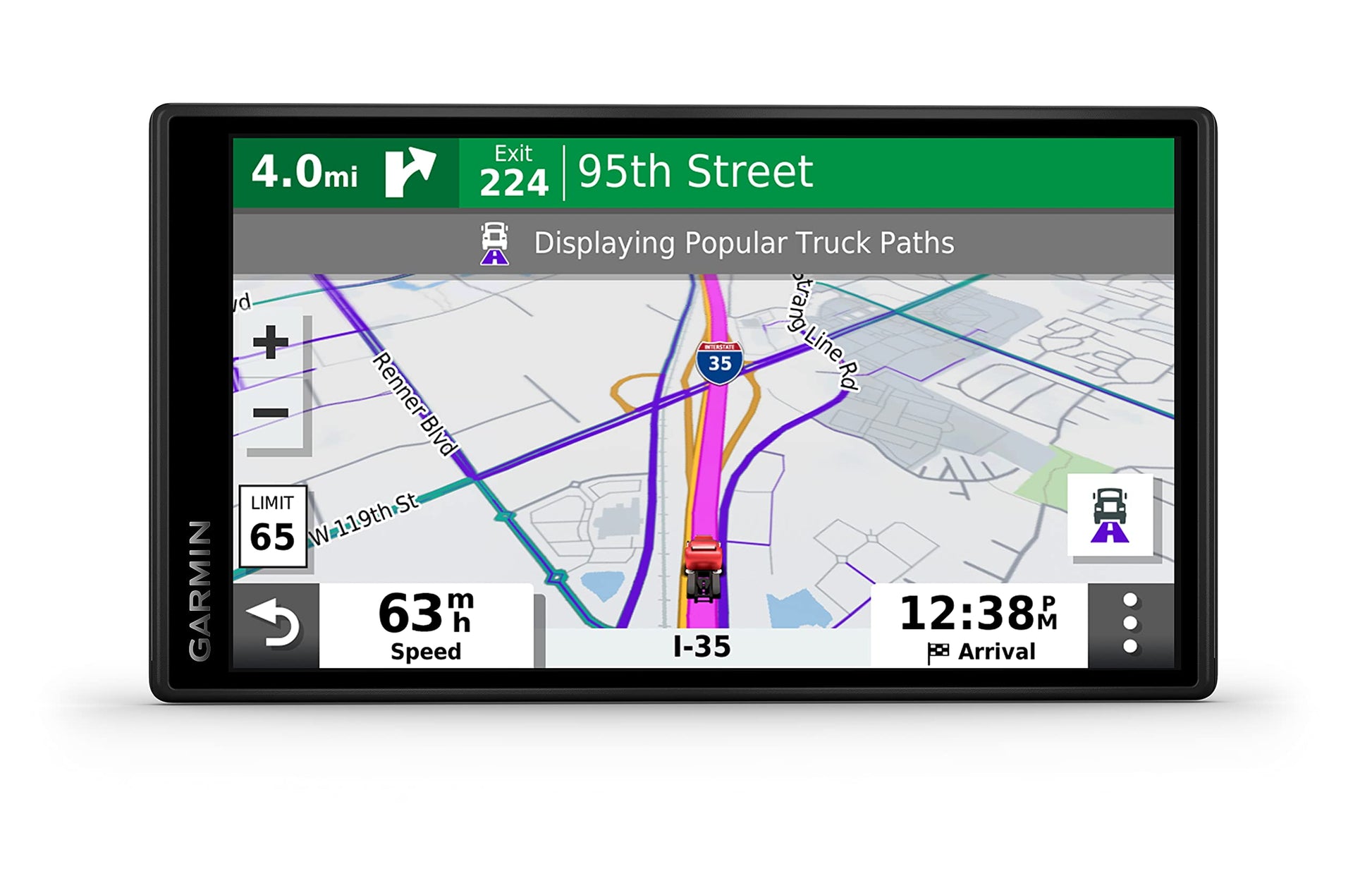 Garmin Dezl OTR500, navegador GPS de camión de 5.5 Pulgadas, enrutamiento Personalizado de Camiones y guía de Carga a Muelle, 010-02603-00