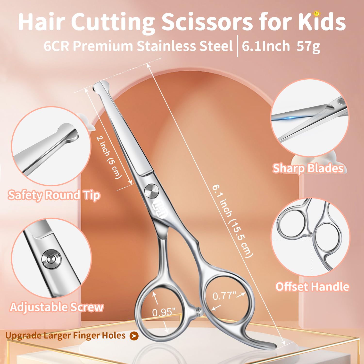 CIICII Tijeras para Cortar Cabello Para Niños