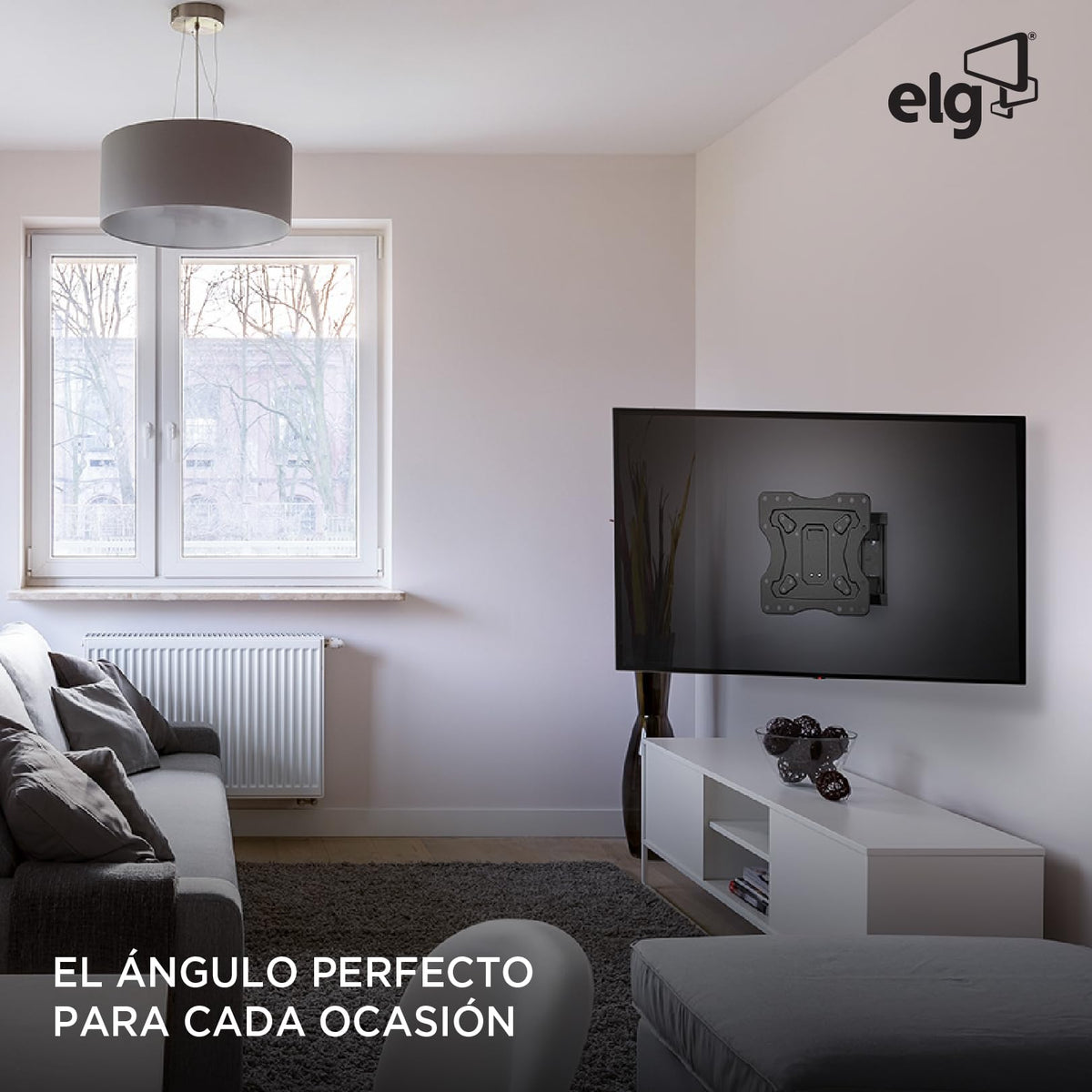 Soporte de Pared ELG Negro Brazo Largo para TV de 15 a 58 Pulgadas
