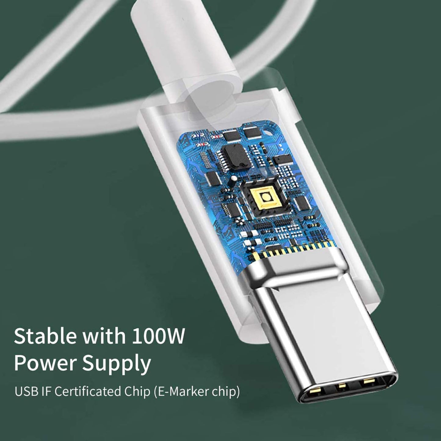 Cable USB C a USB C Mornwell 60W 1M para Carga Rápida