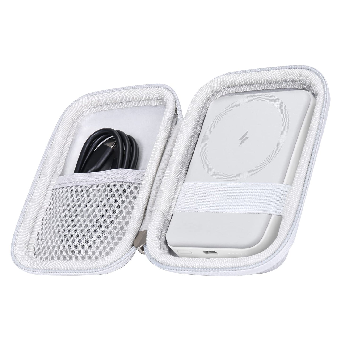Funda rígida de Viaje khanka Blanco Anker 621 622 633 MagGo Cargador portátil inalámbrico de 5000 mAh 10000 mAh
