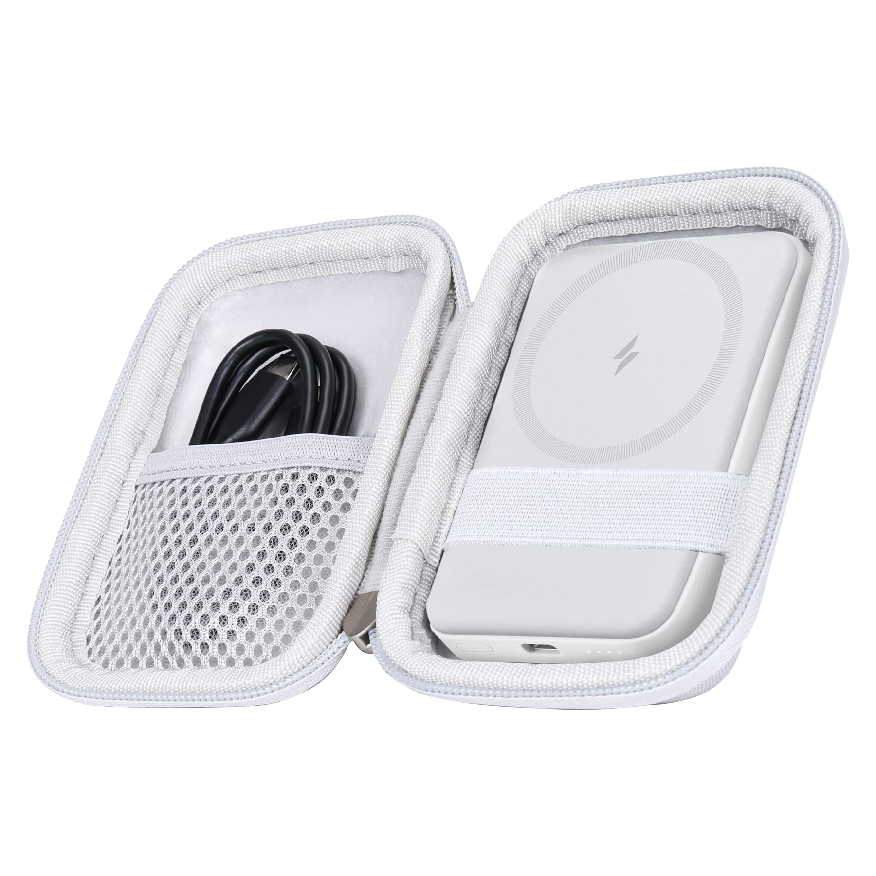 Funda rígida de Viaje khanka Blanco Anker 621 622 633 MagGo Cargador portátil inalámbrico de 5000 mAh 10000 mAh