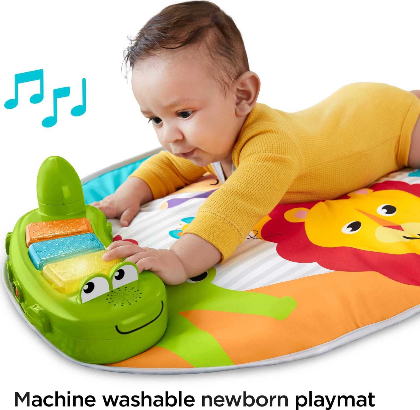 Fisher-Price - Centro de actividades 3 en 1 para sentarse a estar de pie con luces musicales y rampa en espiral, selva jazz