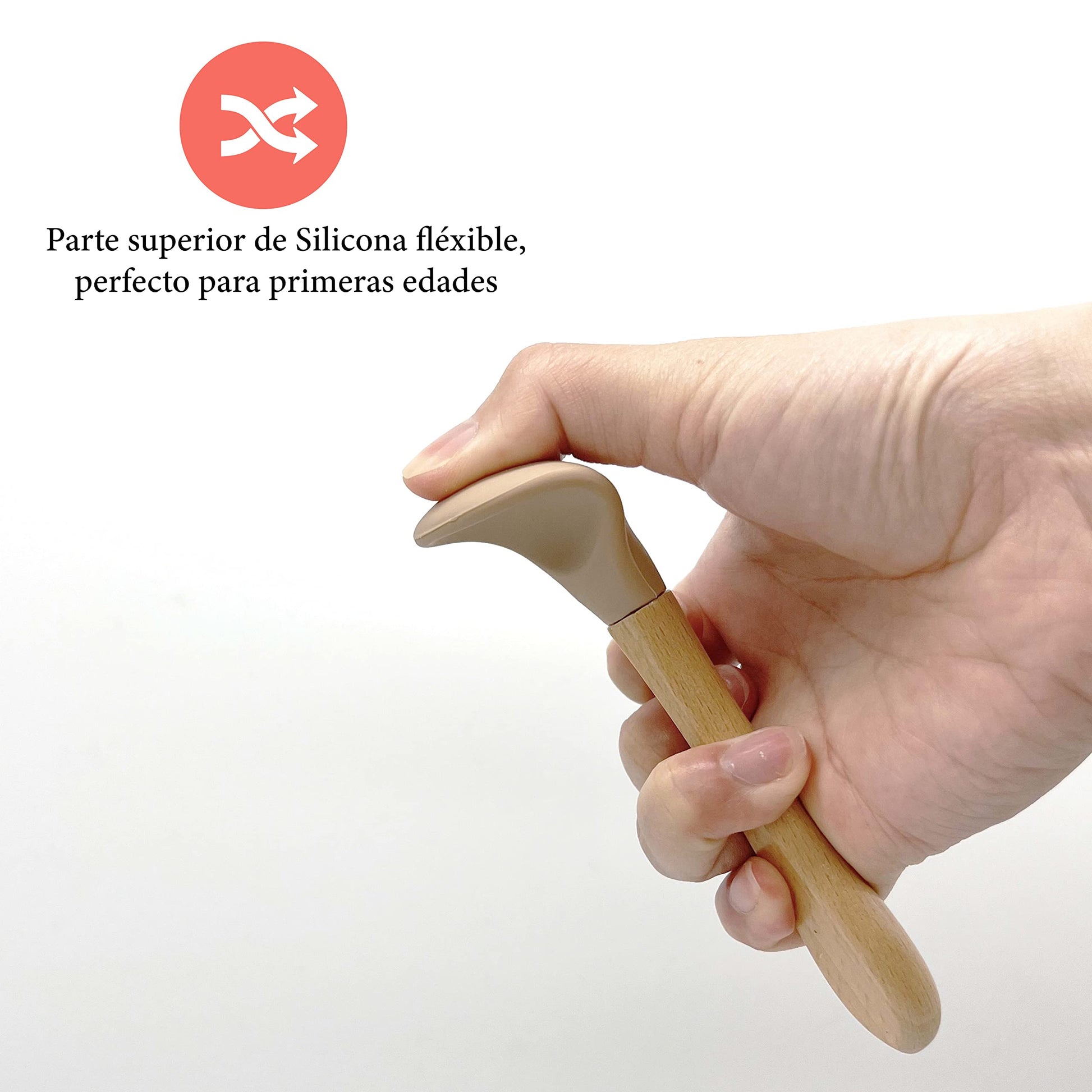 Set de Cucharas para Bebé Seviete Bambu y Silicona Libres de BPA