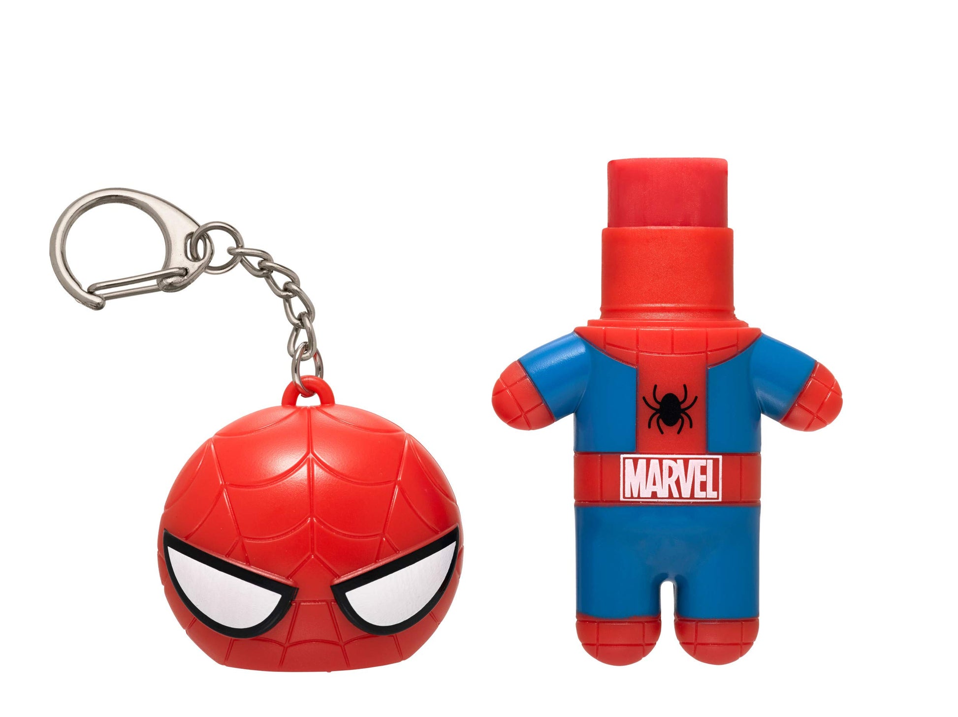 Lip Smacker Marvel Spiderman Superhero Flavored Lip Balm Keychain, Amazing Pomegranate, 0.14 Oz