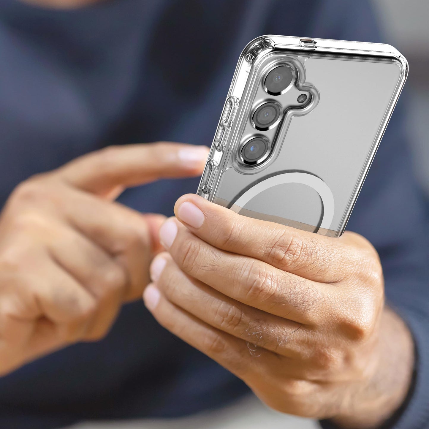 Funda para Samsung Galaxy S24 Plus Encased Cristalina Compatible con MagSafe