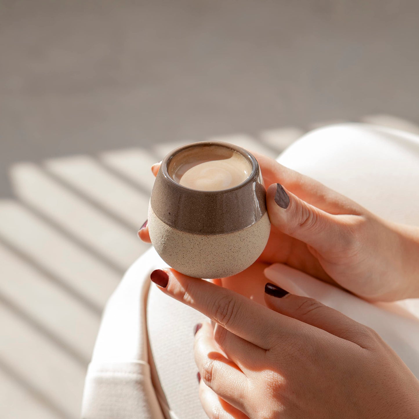 Amarcado Juego de Tazas de Café Expreso de Cerámica - 4 Unidades de 2.8 Onzas - Para Nespresso - Vasos y Accesorios de Café