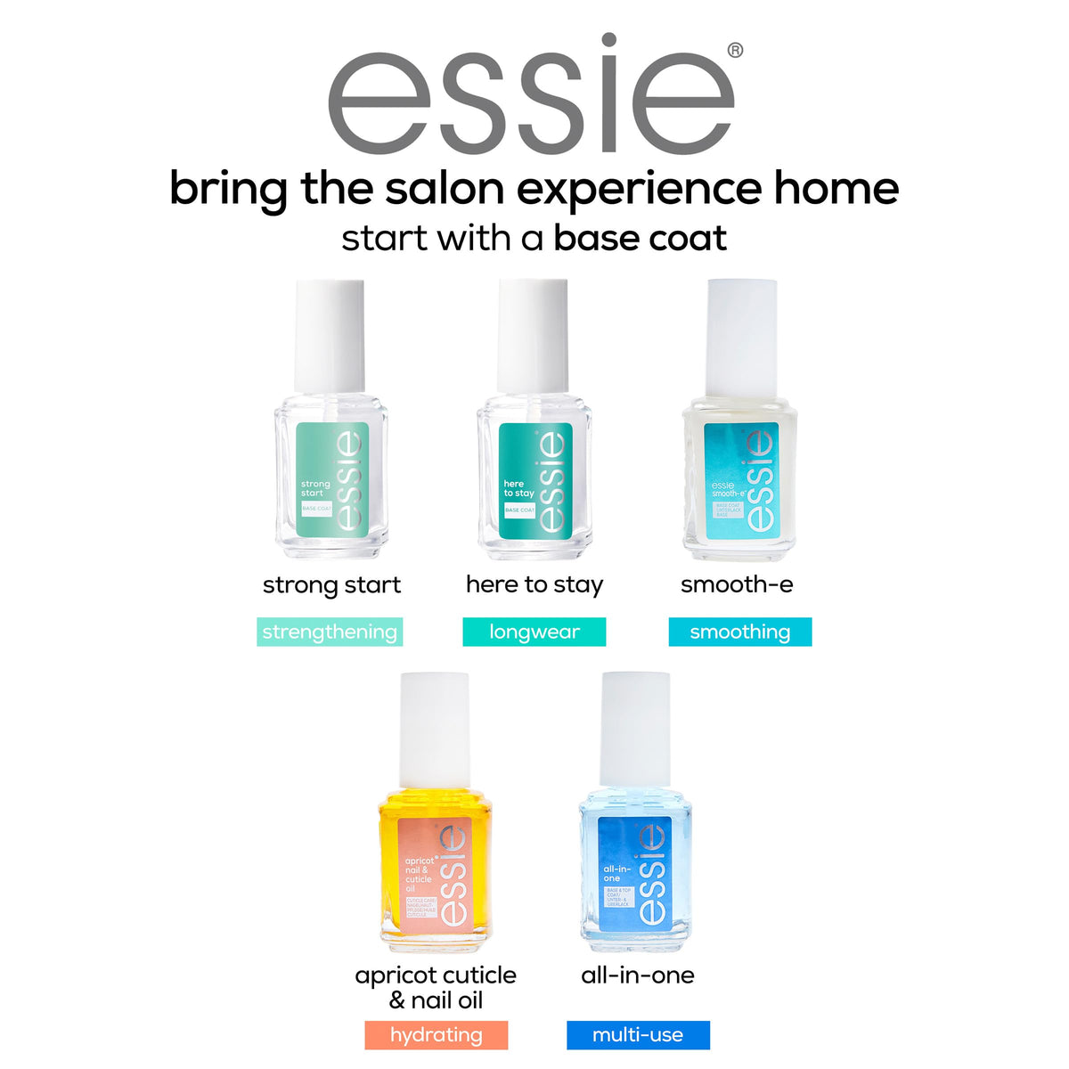 essie Strong Start Nail Strengthening Base Coat, 0.46 Ounce