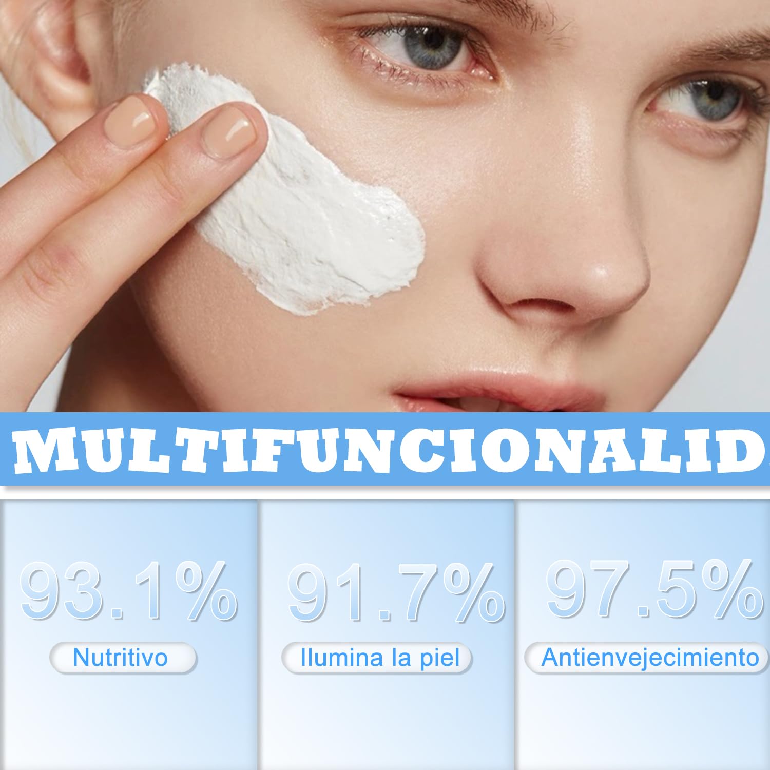 Crema Hidratante Vegana Anti-Edad con Fórmula Revitalizante - Set de 2 Unidades. ¡Hidratación Profunda y Piel Radiante! Ideal para Cuidado de la Piel.