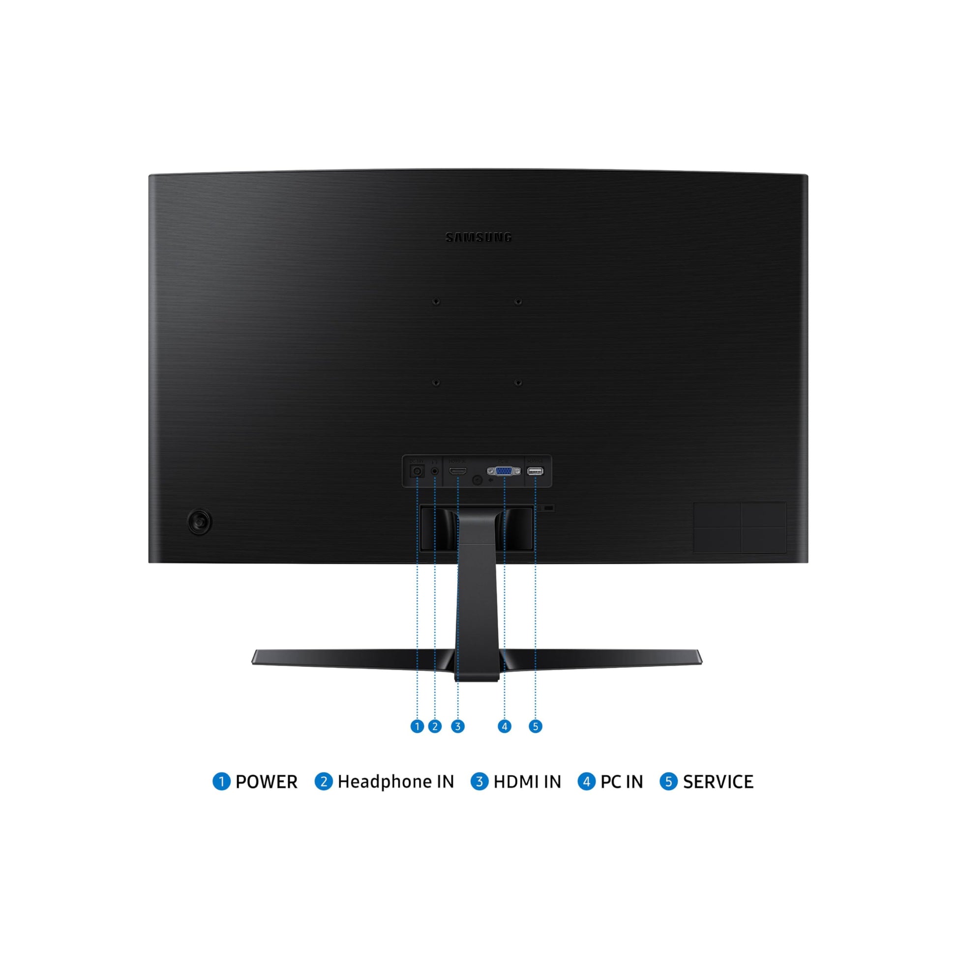 Samsung - Monitor de computadora Curvo FHD 1800R de 27 Pulgadas Essential S3 (S36GD) Series FHD 1800R, 100Hz, Modo de Juego, Comodidad Ocular Avanzada, Puertos HDMI y D-Sub, LS27D366GANXZA, 2024