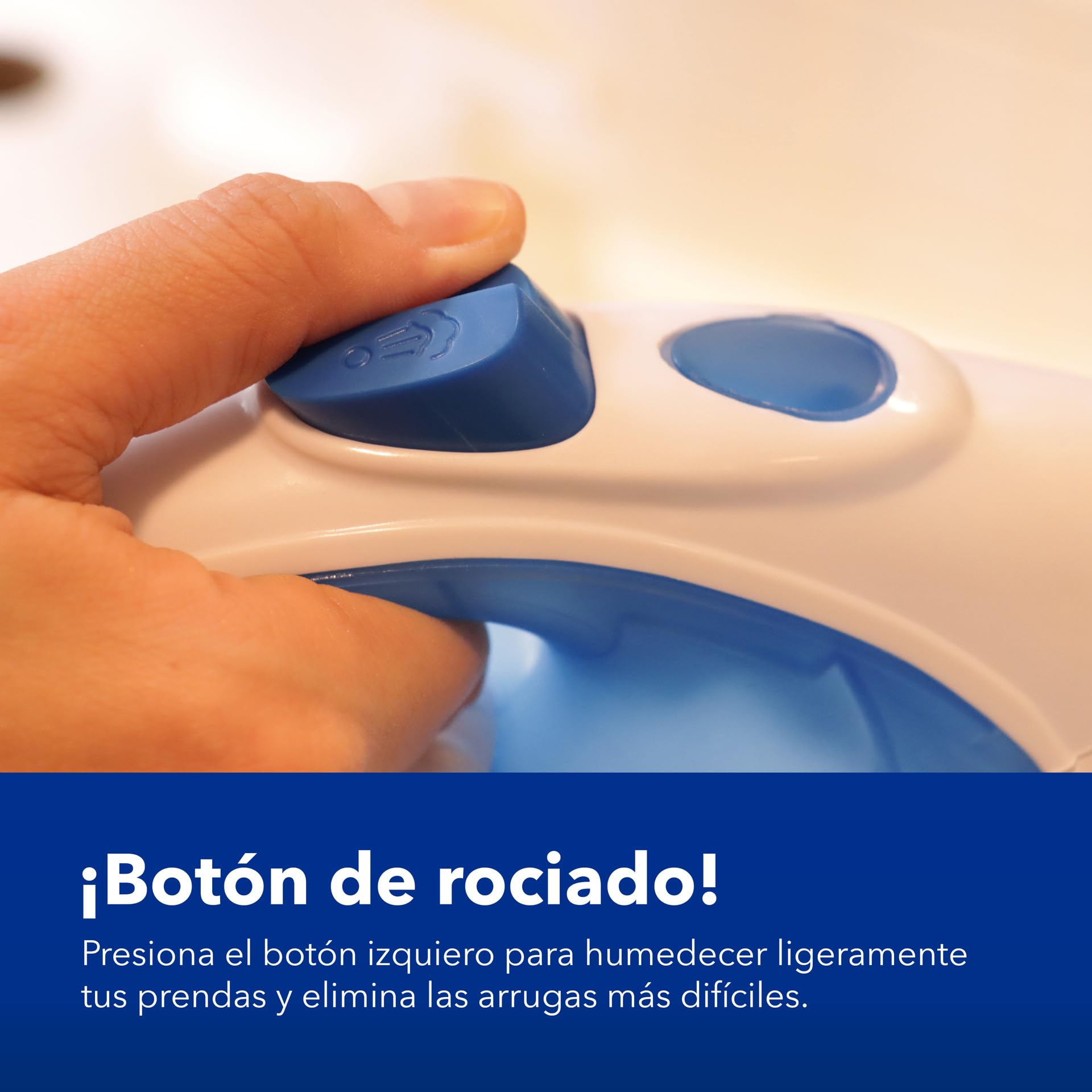 Plancha de Vapor RCA Azul con Suela Antiadherente y Vapor Vertical para Telas Delicadas