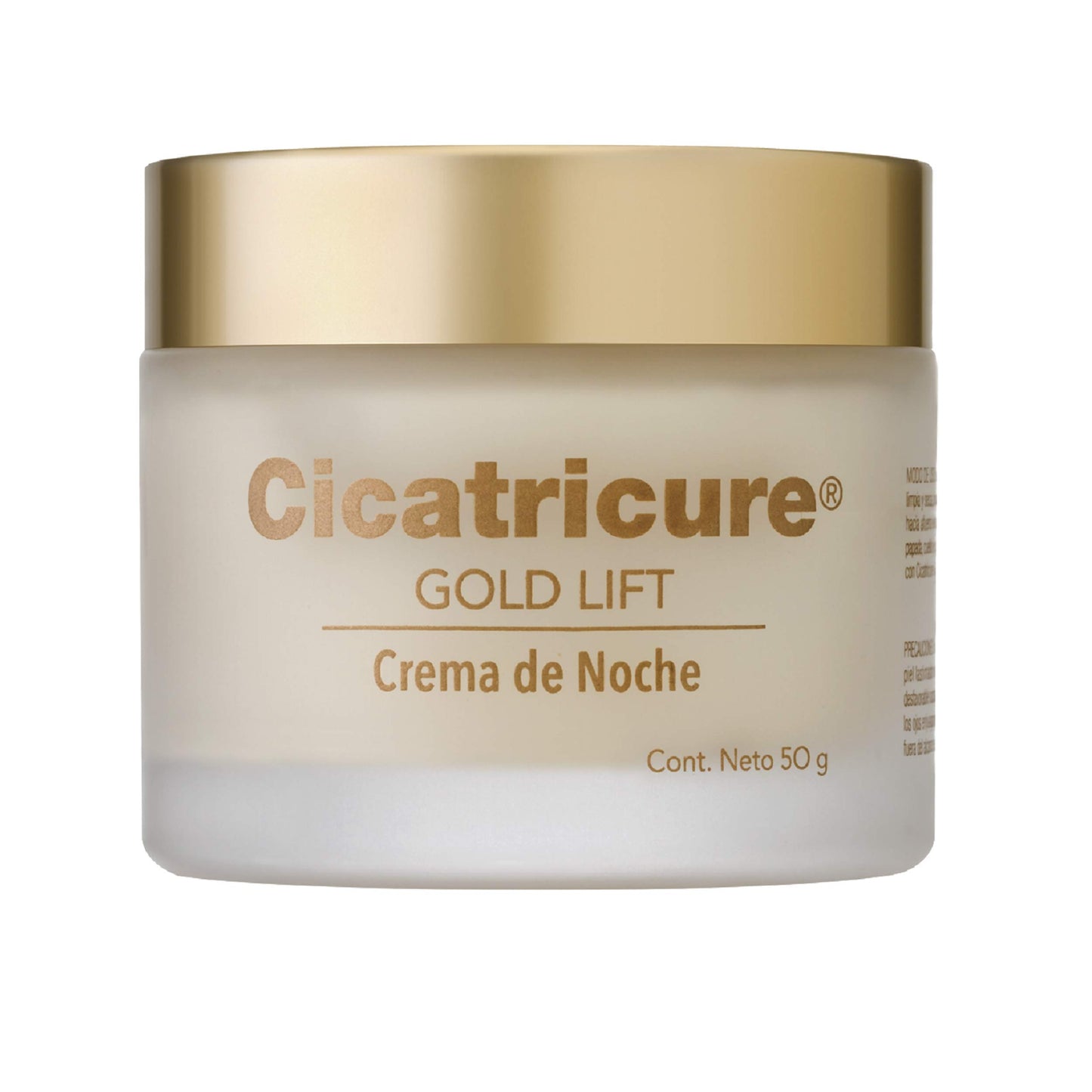 Cicatricure GOLD LIFT, Crema de Noche, reduce arrugas gravitacionales, mejora la elasticidad y producción de colágeno, con calcio,tarro 50 g + CREMA OJOS, Arrugas y Bolsas,tarro 8.5 g