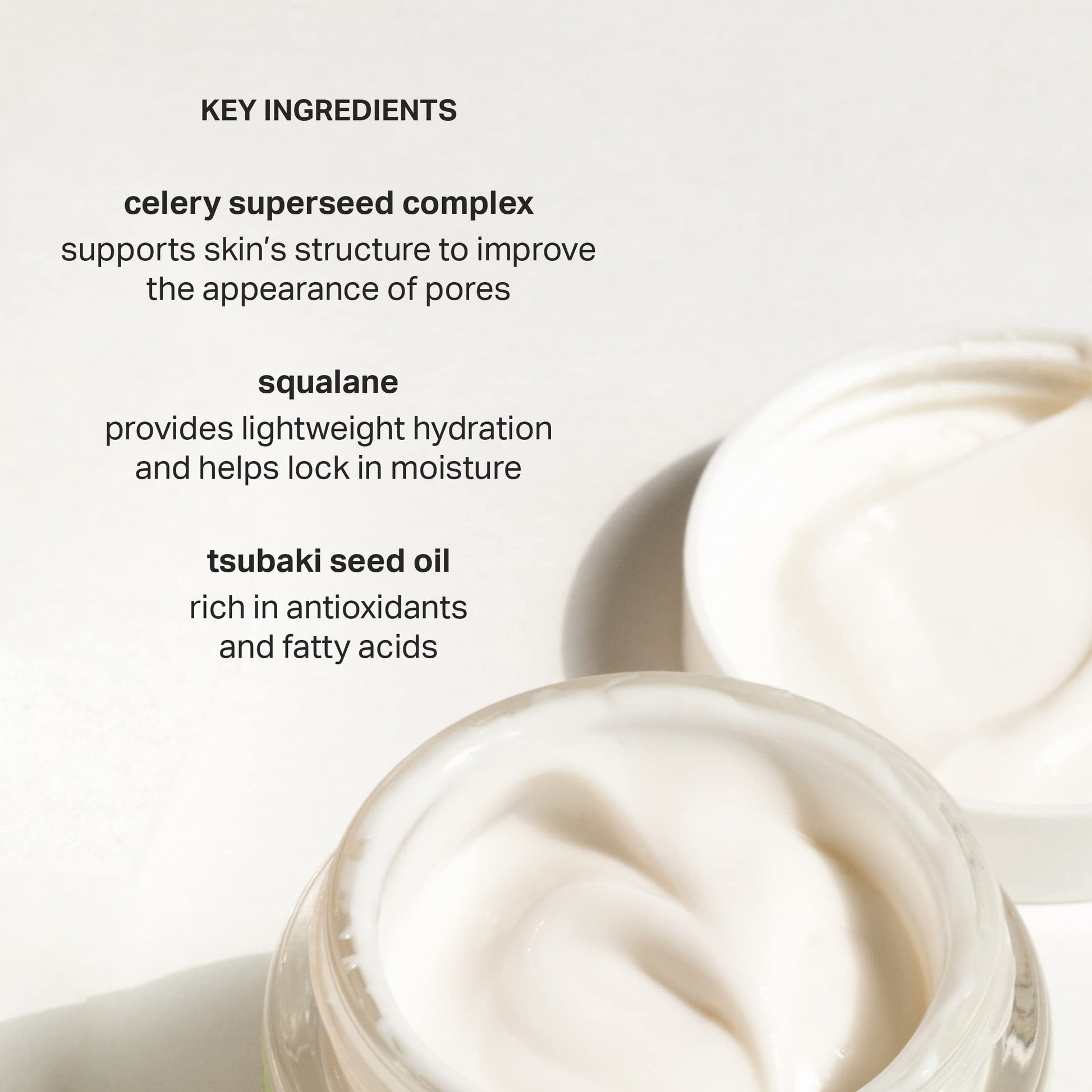 Cocokind Crema suavizante de textura, ligera, hidratante con escualano y semillas de apio