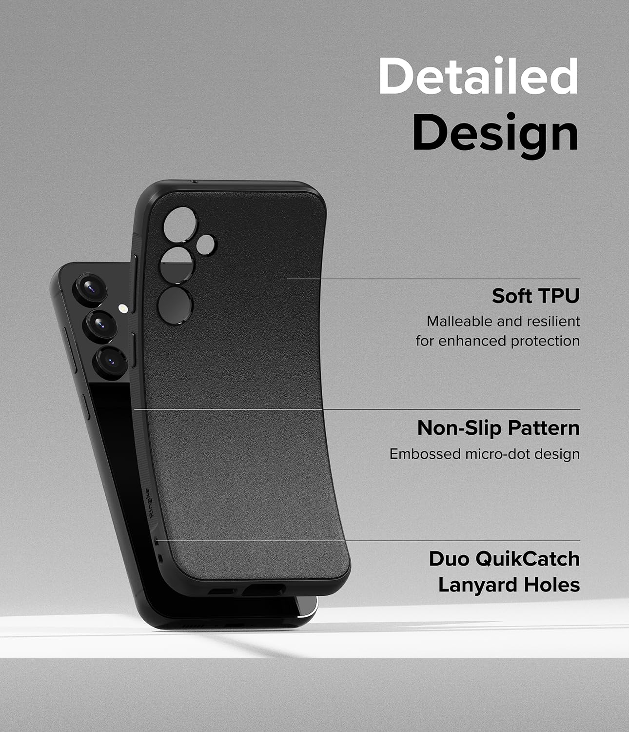 Funda Samsung Galaxy S23 FE Ringke Onyx Negro Antihuellas y Antideslizante