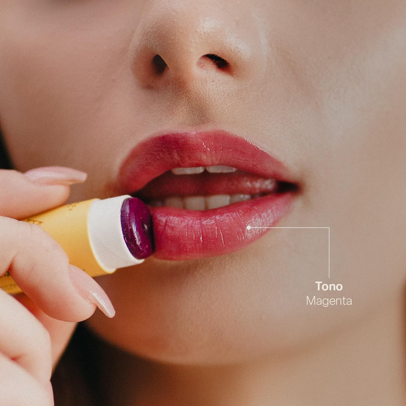 Bálsamo Labial TEIA COSMETICOS Violeta Humectante de Ingredientes Naturales