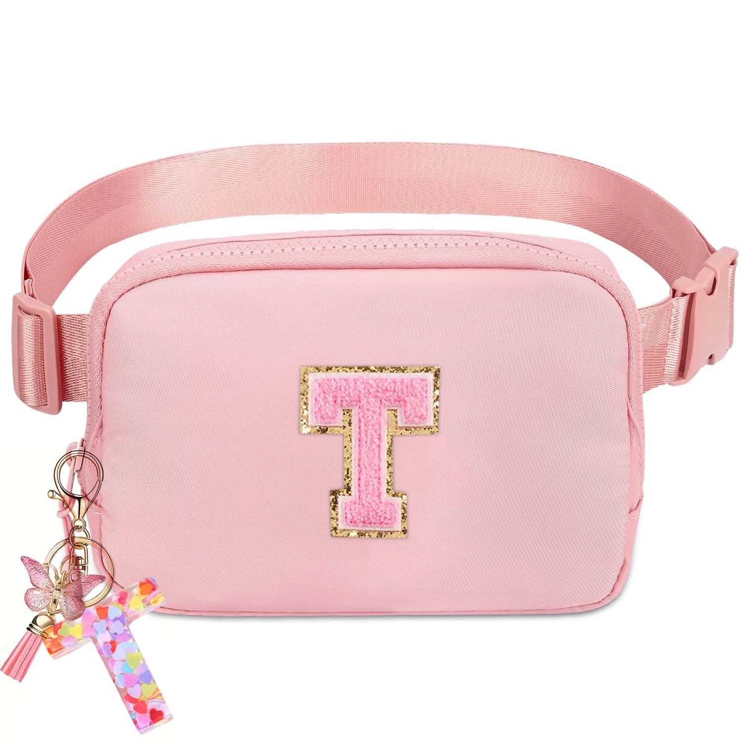 Kejea Riñonera Cruzada para Niñas y Mujeres, 8 a 12 Años, Regalos de Cumpleaños, Pequeña, Rosa