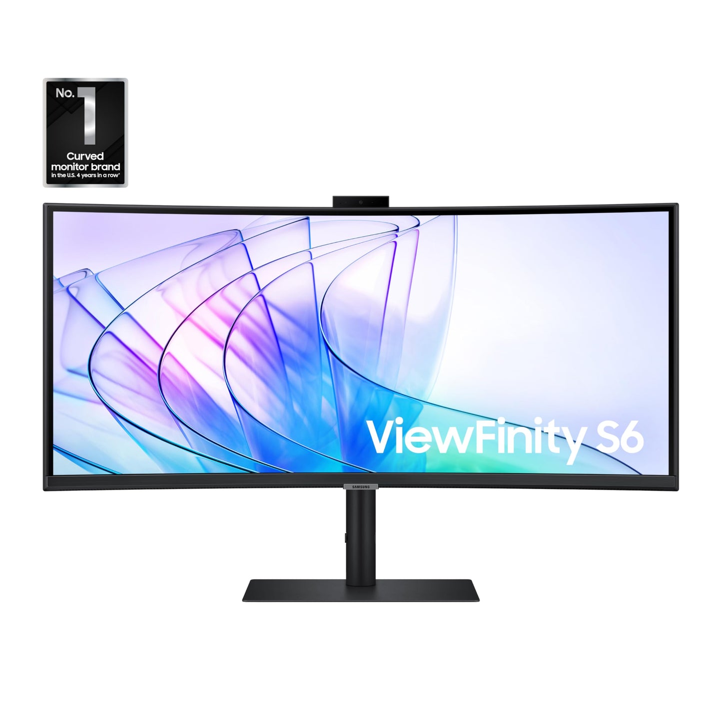 SAMSUNG Monitor de computadora curvado ViewFinity S65VC Series Ultra-WQHD de 34 pulgadas, 100Hz, AMD FreeSync, HDR10, USB-C, altavoz incorporado, cámara, interruptor KVM, cuidado de los ojos, embalaje