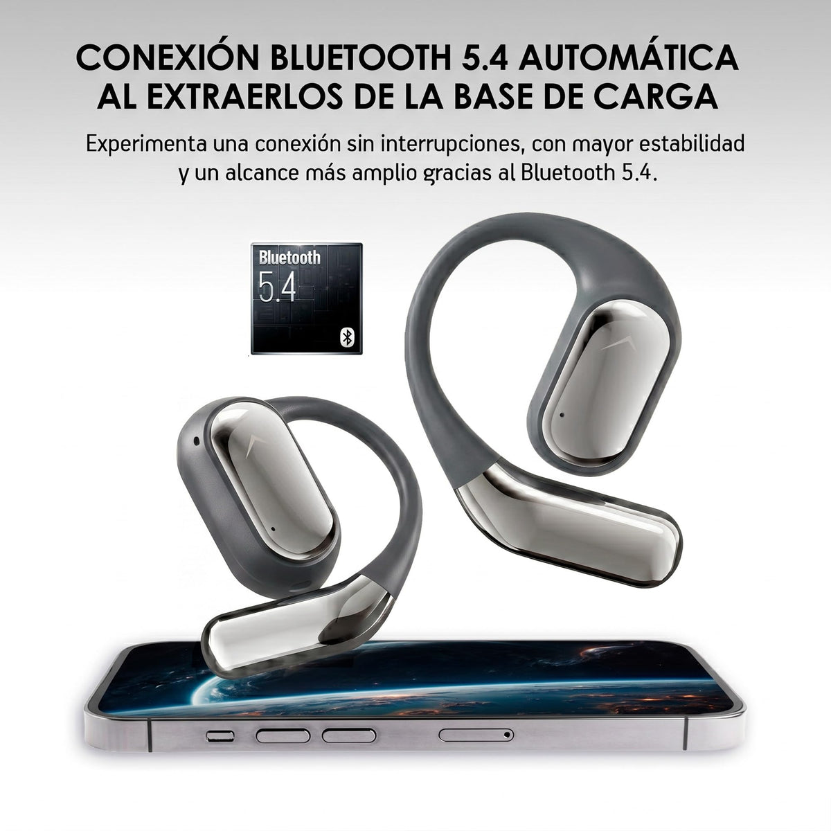 Audífonos Inalámbricos Deportivos Akane Open Ear Bluetooth 5.4 para Correr