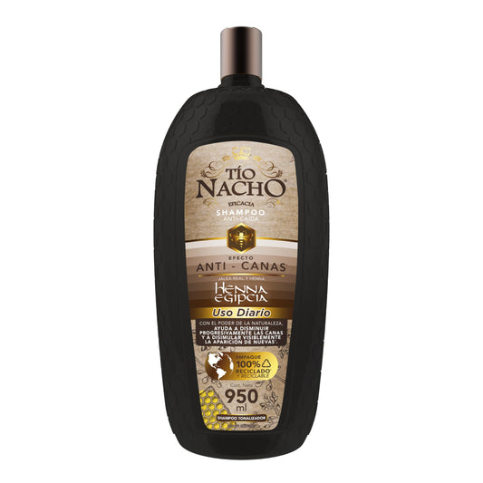 TIO NACHO Shampoo Efecto Anti-Canas 950ml | Tonaliza y Cuida tu Cabello