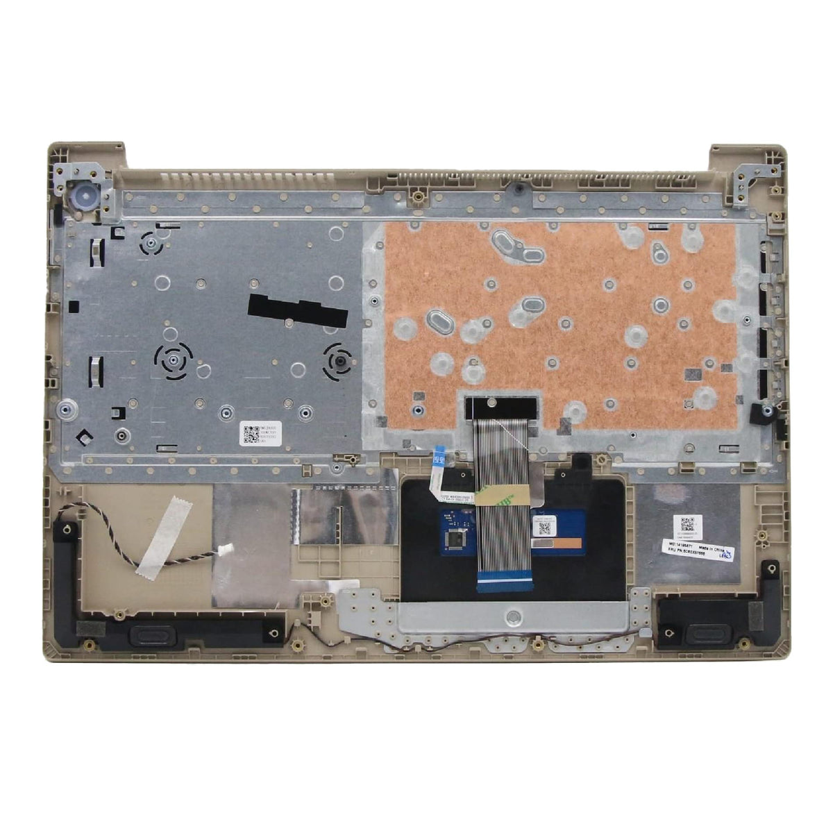 Funda Superior de Reposamuñecas con Teclado y Panel Táctil Lenovo IdeaPad 3 Oro sin Retroiluminación
