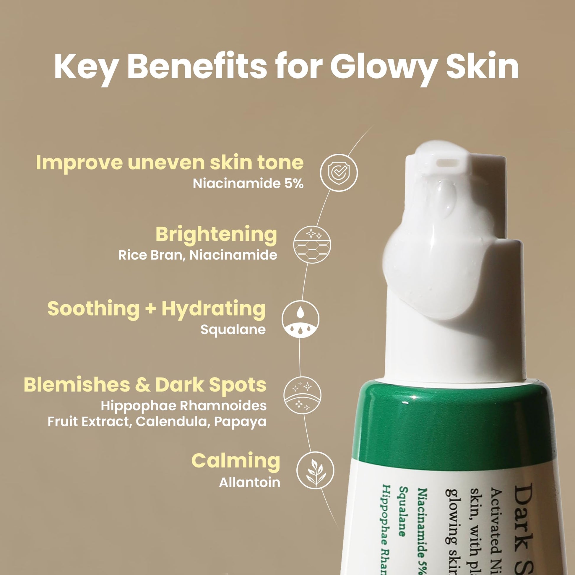 AXIS-Y Suero Niacinamida Corrector de manchas oscuras de 1.7 fl oz-1.69 onzas líquidas, Suero iluminador, Cuidado de la piel coreano, tratamiento de manchas oscuras, hiperpigmentación, 1 unit