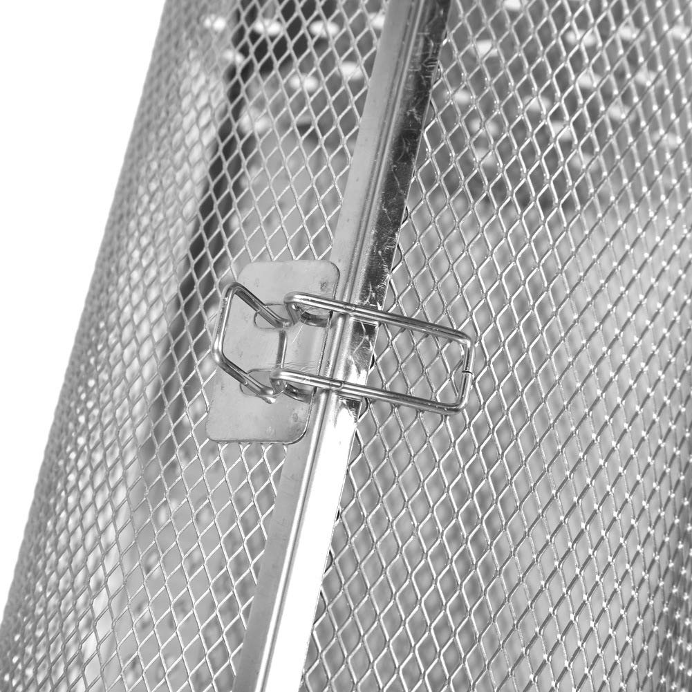 LANTRO JS - Cesta de horno de 1 pieza, parrilla de barbacoa de acero inoxidable, cesta de horno de tambor tostador de 12 * 18 cm para frutas secas para hornear