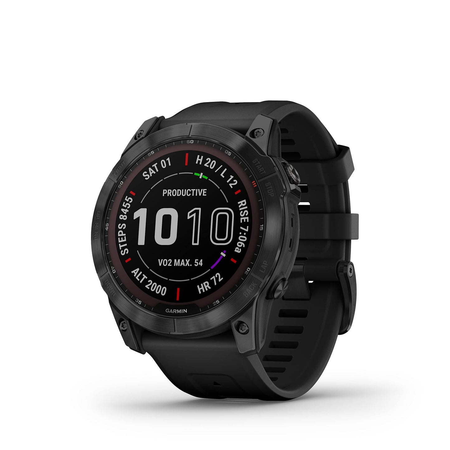 Garmin Fenix 7X Zafiro Solar Negro DLC Ti Negro 51 mm