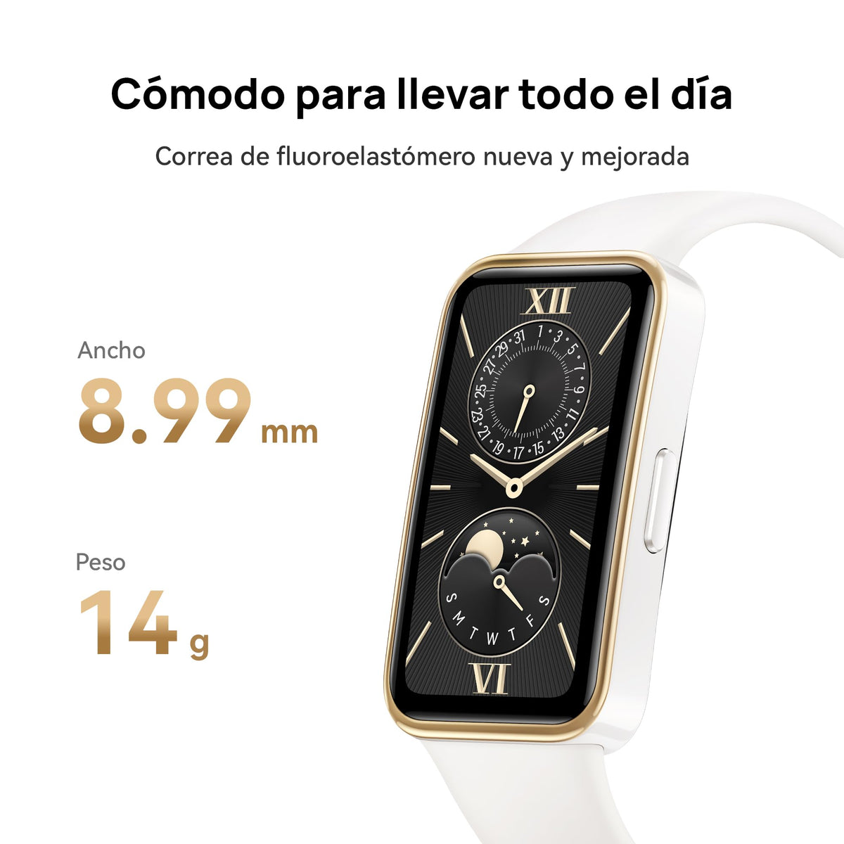 Smartwatch Huawei Amarillo con Pantalla AMOLED de 1.47” y Duración de 2 Semanas