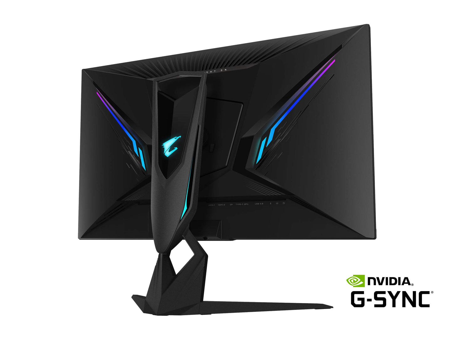 AORUS FI32Q 32" 165Hz 1440p HBR3, NVIDIA G-SYNC Compatible, Exclusive Built-in ANC, KVM, 2560x1440 Display, 1ms Response Time, HDR, 94% DCI-P3, 1x DisplayPort 1.4, 2x HDMI 2.0, 2x USB 3.0, 1x USB C