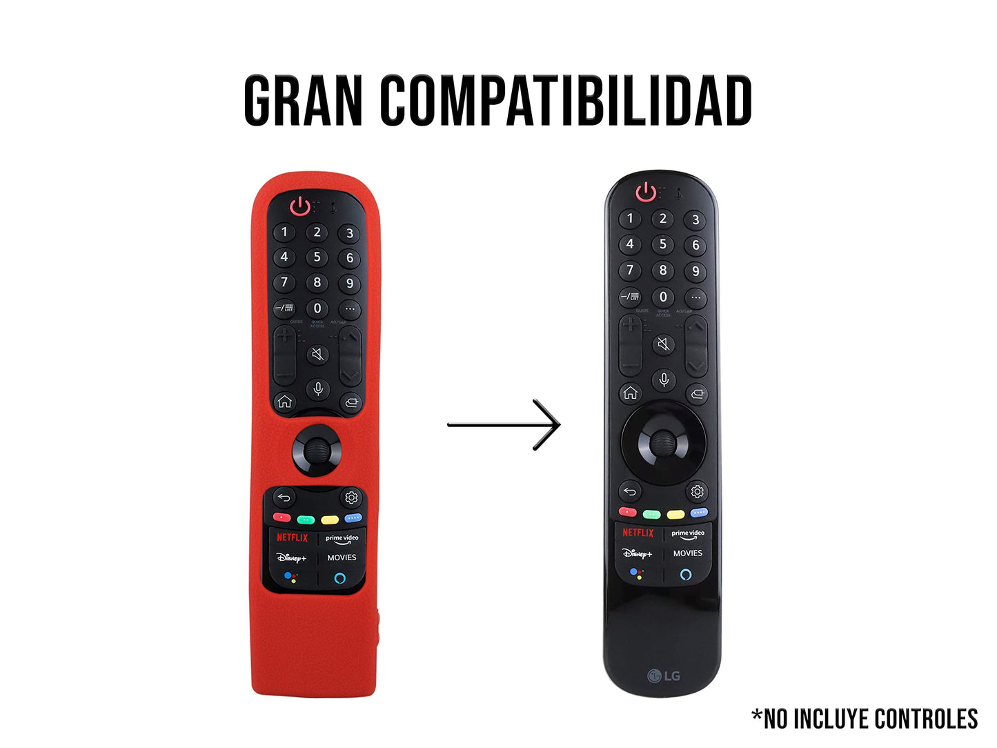 Funda para Control LG Magic MR21GA 2021 Silicon Smart 2022 MR22GR Magic MR22GA