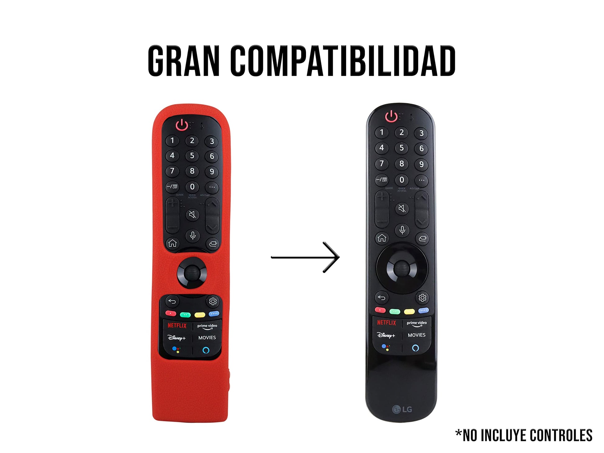Funda para Control LG Magic MR21GA 2021 Silicon Smart 2022 MR22GR Magic MR22GA