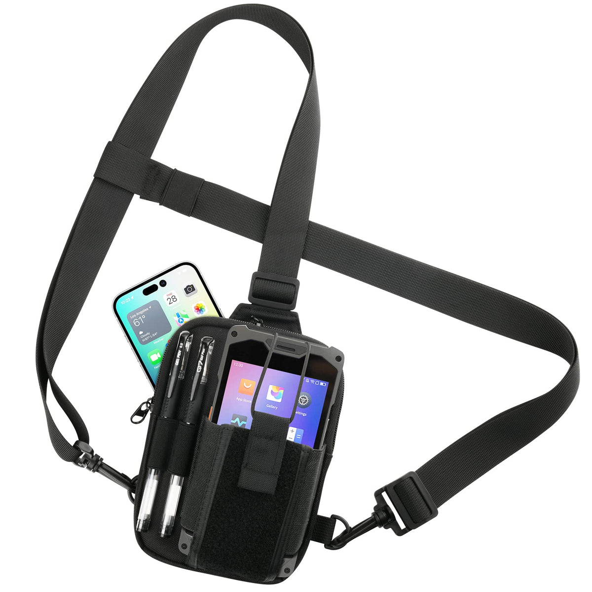 Funda Universal para Escáner de Código de Barras Símbolo Cebra USPS con Arnés de Pecho
