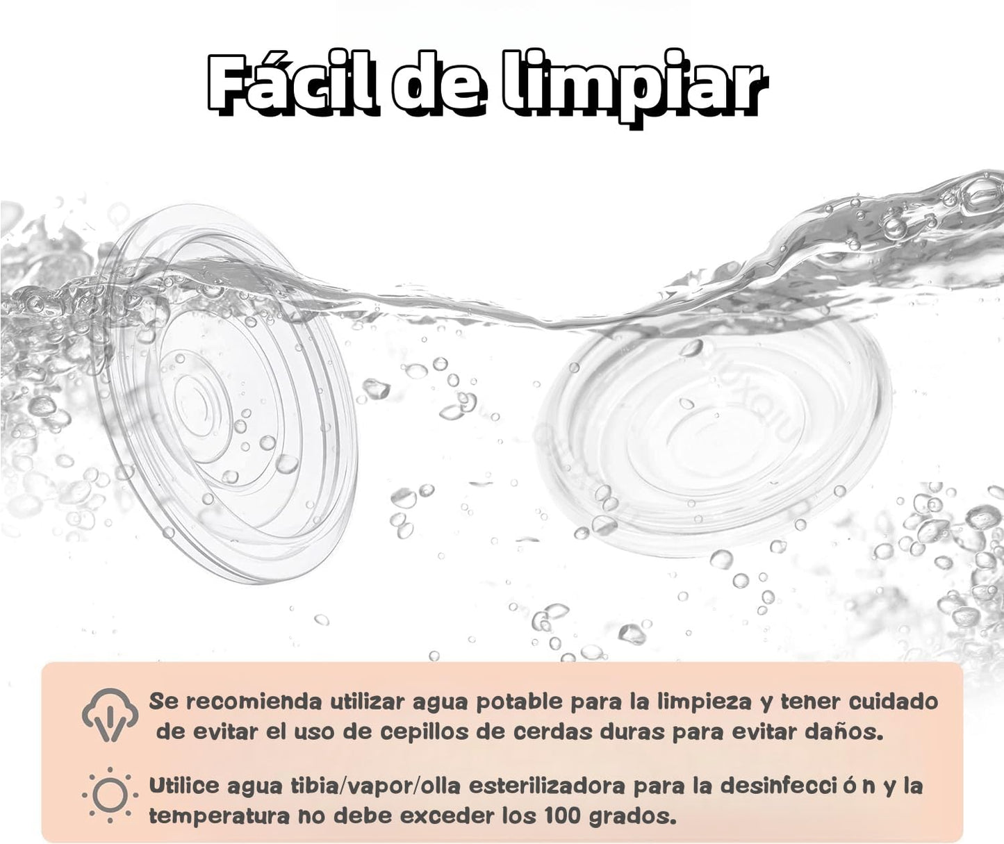 Diafragma de silicona compatible con momcozy S9/S12/S9pro/S12pro, extractor de leche portátil, válvula universal de pico de pato y accesorios de diafragma de silicona (juego de 2)