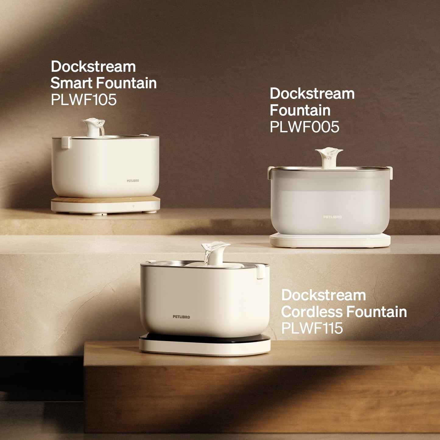 Bomba Inalámbrica PETLIBRO Blanca súper Silenciosa para Fuente de Agua para Gatos y Perros