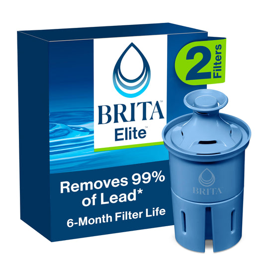 BRITA - Filtro de agua Longlast, filtros de repuesto de larga duración para jarras y dispensadores, reduce el plomo, sin BPA, 2 unidades