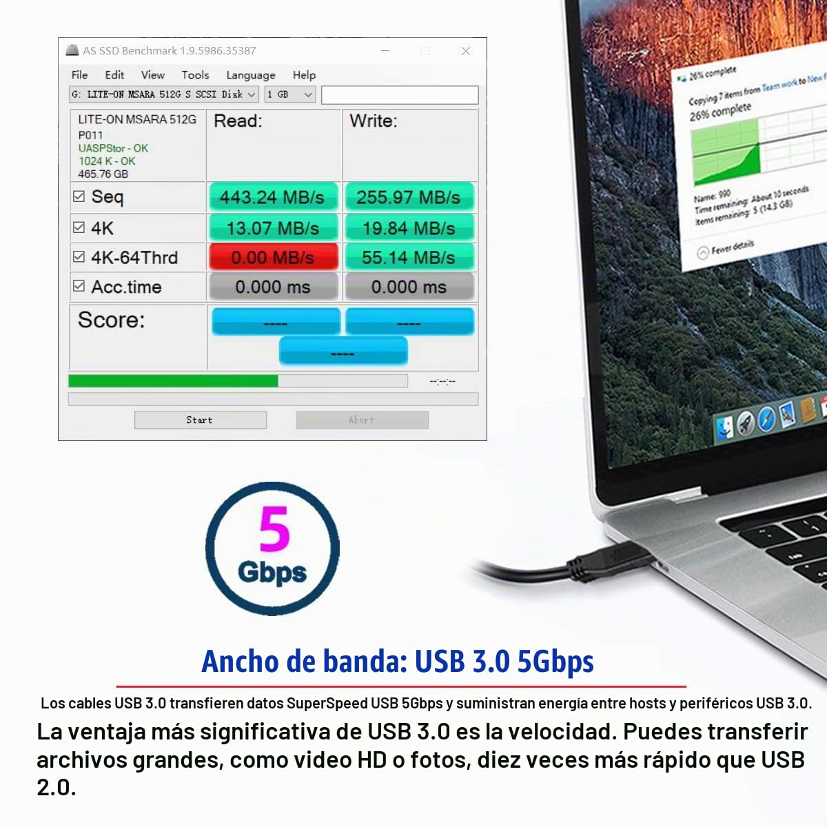 Adaptador de Acoplador Keystone Cablecc USB 3.0 Hembra a Hembra