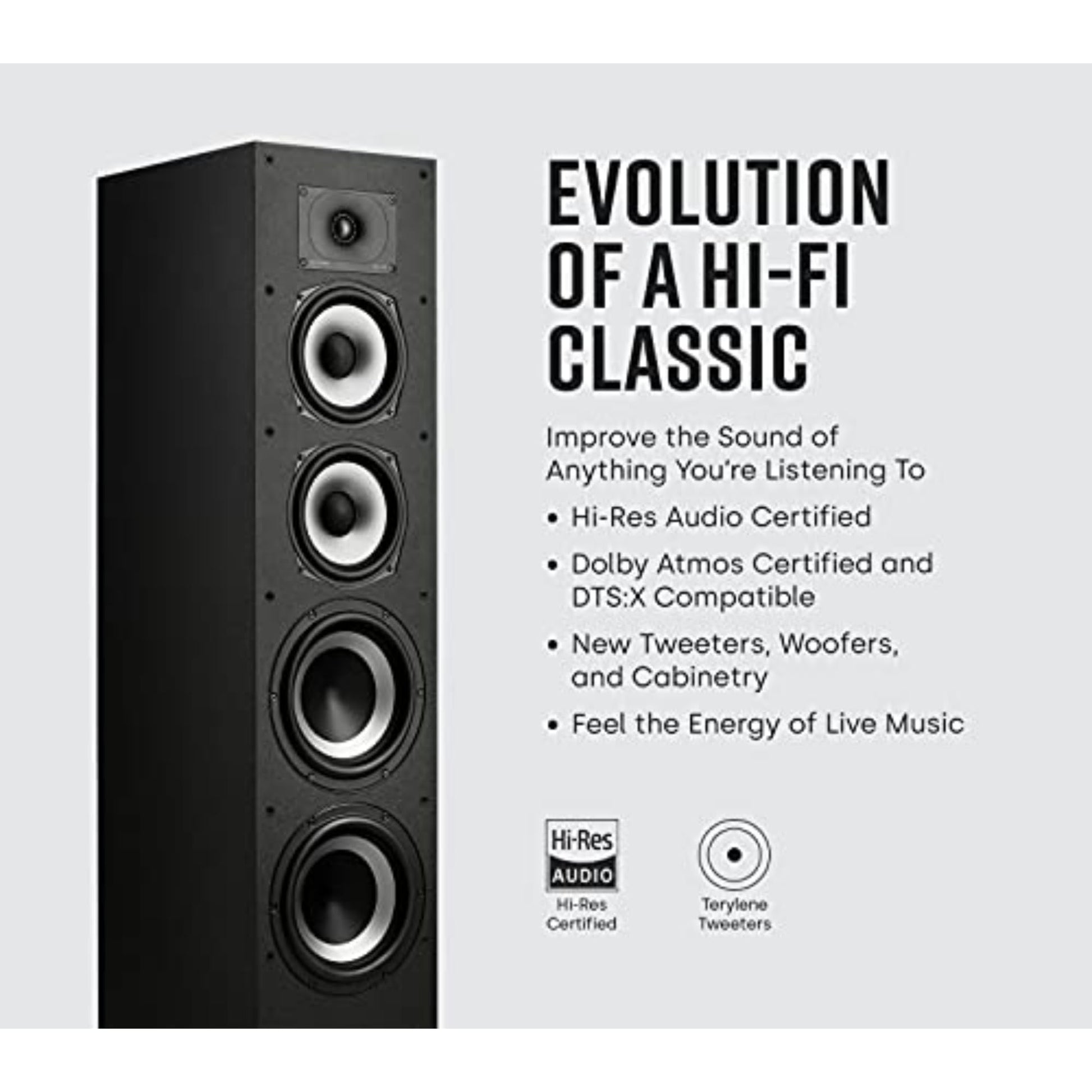 Polk Audio Monitor XT70 - Altavoz de pie (tamaño Grande)