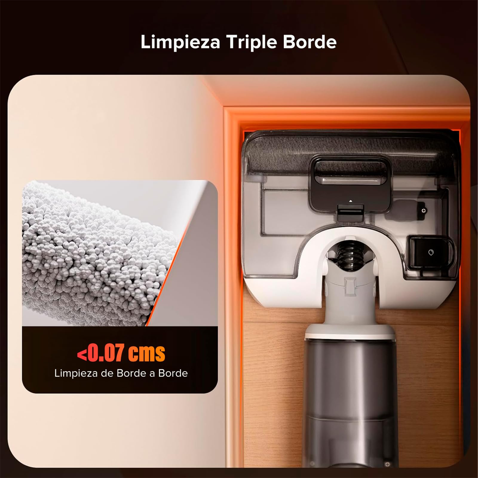 Aspiradora Inalámbrica Roborock F25 RT 20000 Pa Seco y Húmedo con Autolimpieza y Autosecado Para Piso Duro