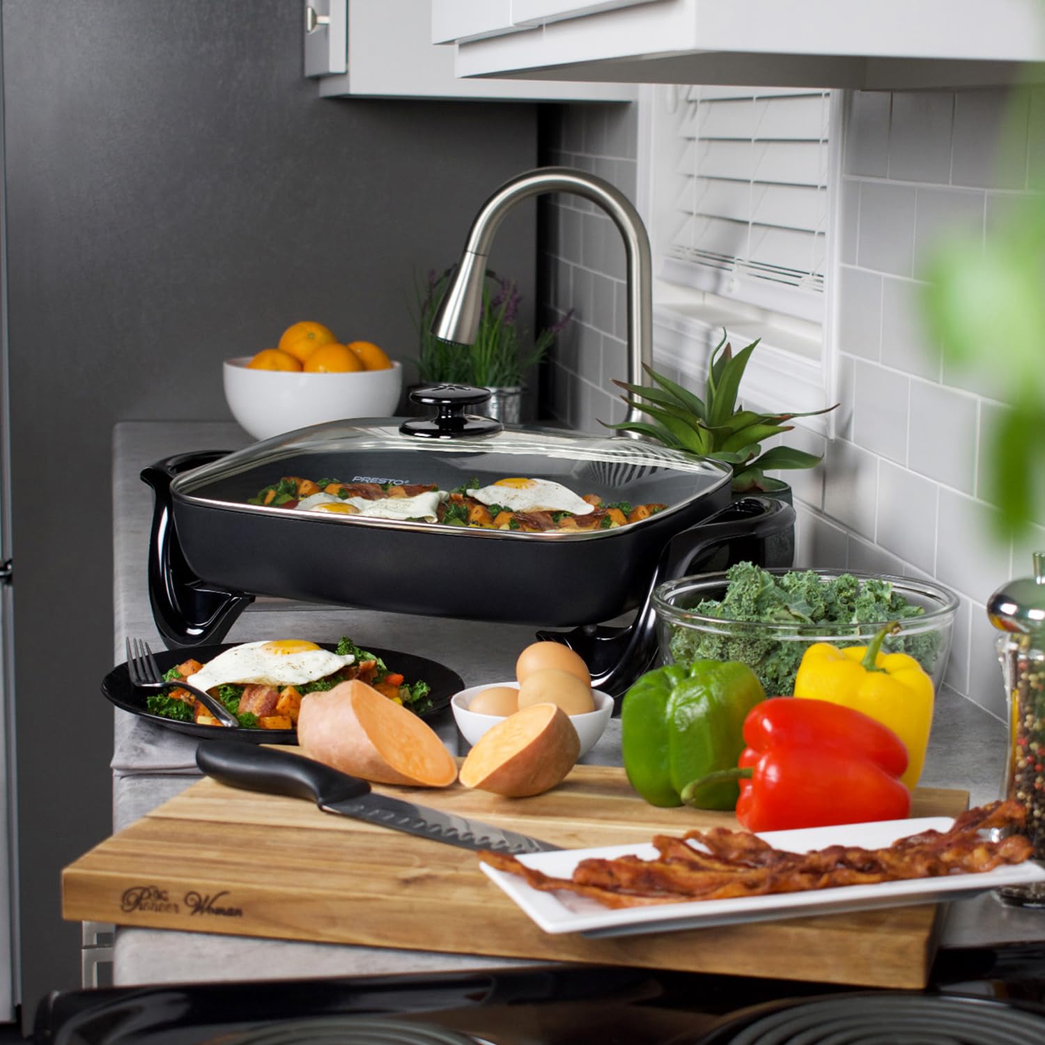 Sartén Eléctrica Presto Vidrio 16 Pulgadas