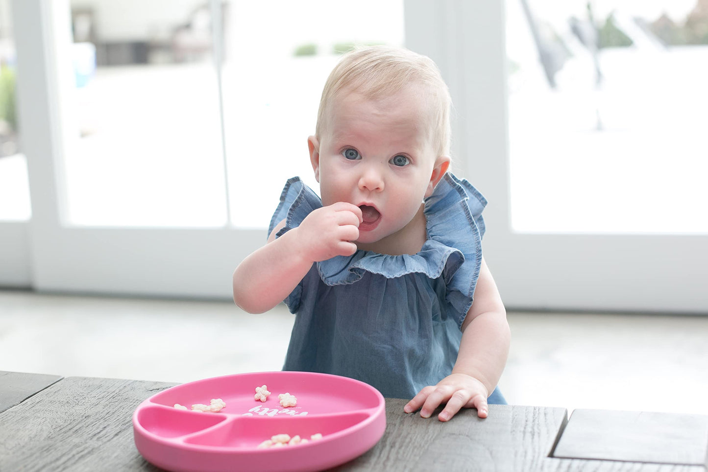 Bella Tunno - Plato de succión de silicona, perfecto para bebés, niños, niñas, niños, ayuda a evitar derrames y lavavajillas