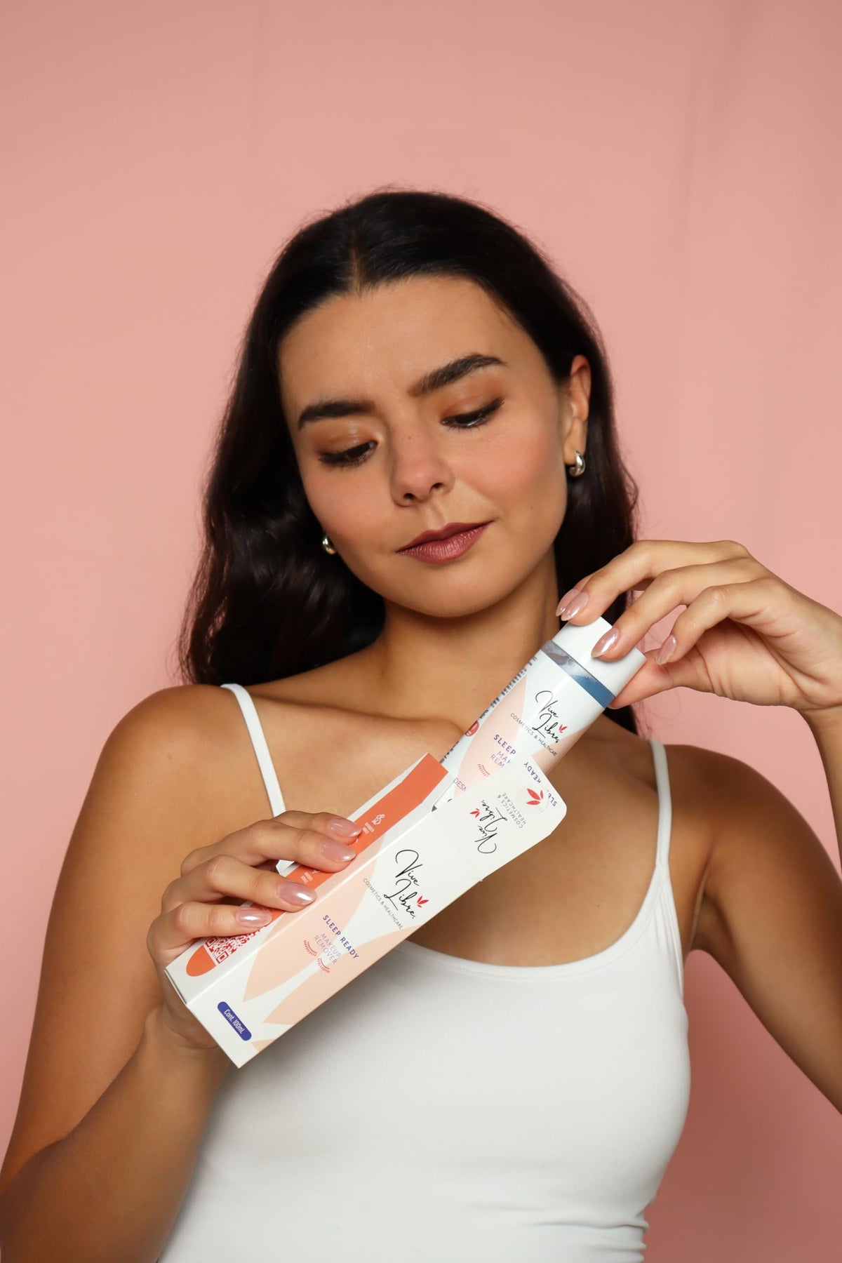 Sleep Ready Makeup Remover- Desmaquillante Bifásico- Elimina el Maquillaje a Prueba de Agua- Vive Libre Cosmetics