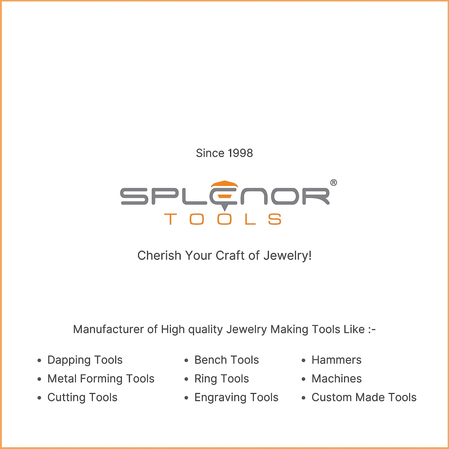 Medidor de Dedos Splenor Tools Acero Inoxidable y Acero Inoxidable SS RM