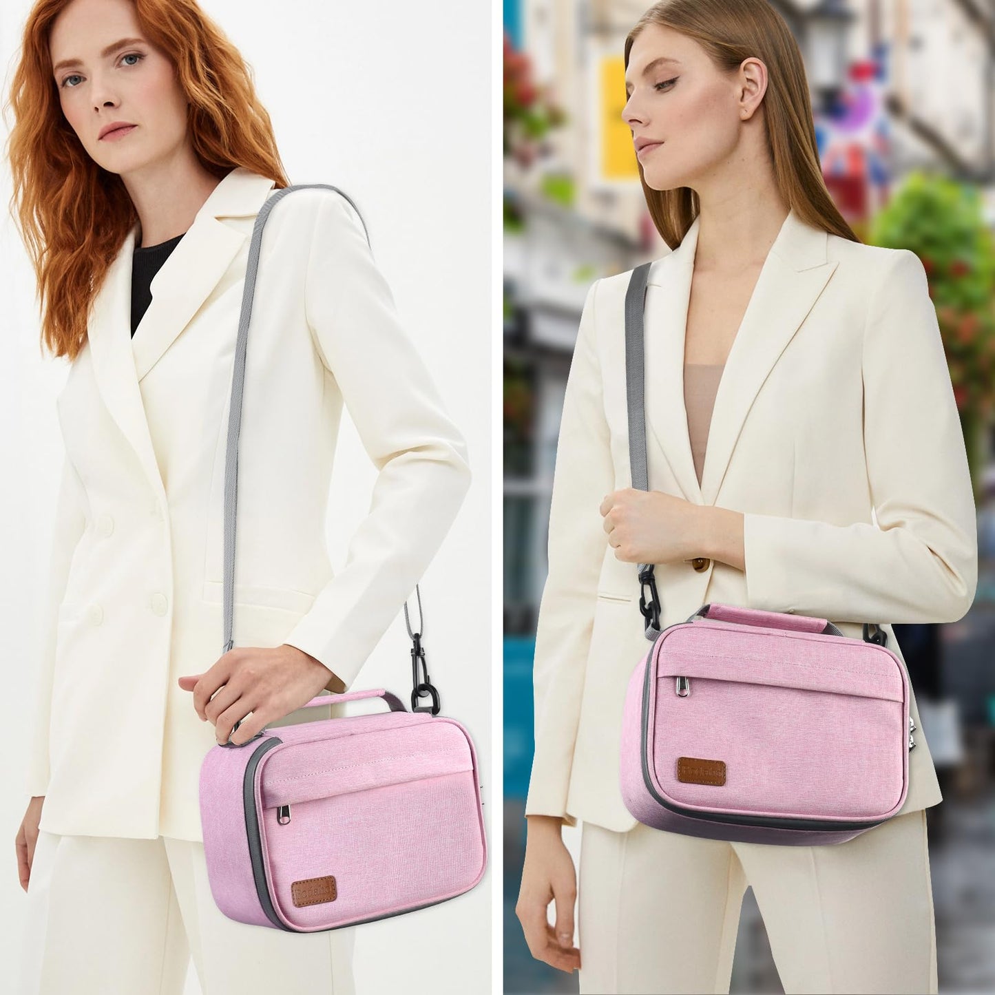 PODAHO Bolsa de viaje para cosméticos con 10 accesorios, caja de almacenamiento multiusos con cerradura de combinación, bolsa portátil para contenedores de alimentos, gran regalo para mujeres, (juego