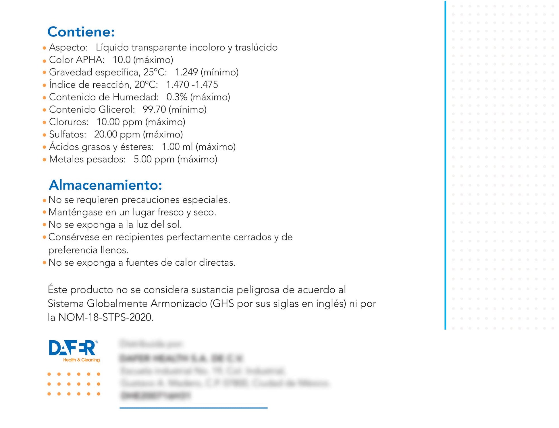Glicerina Vegetal grado USP 20KG para el cuidado de la piel, cosméticos y productos comestibles