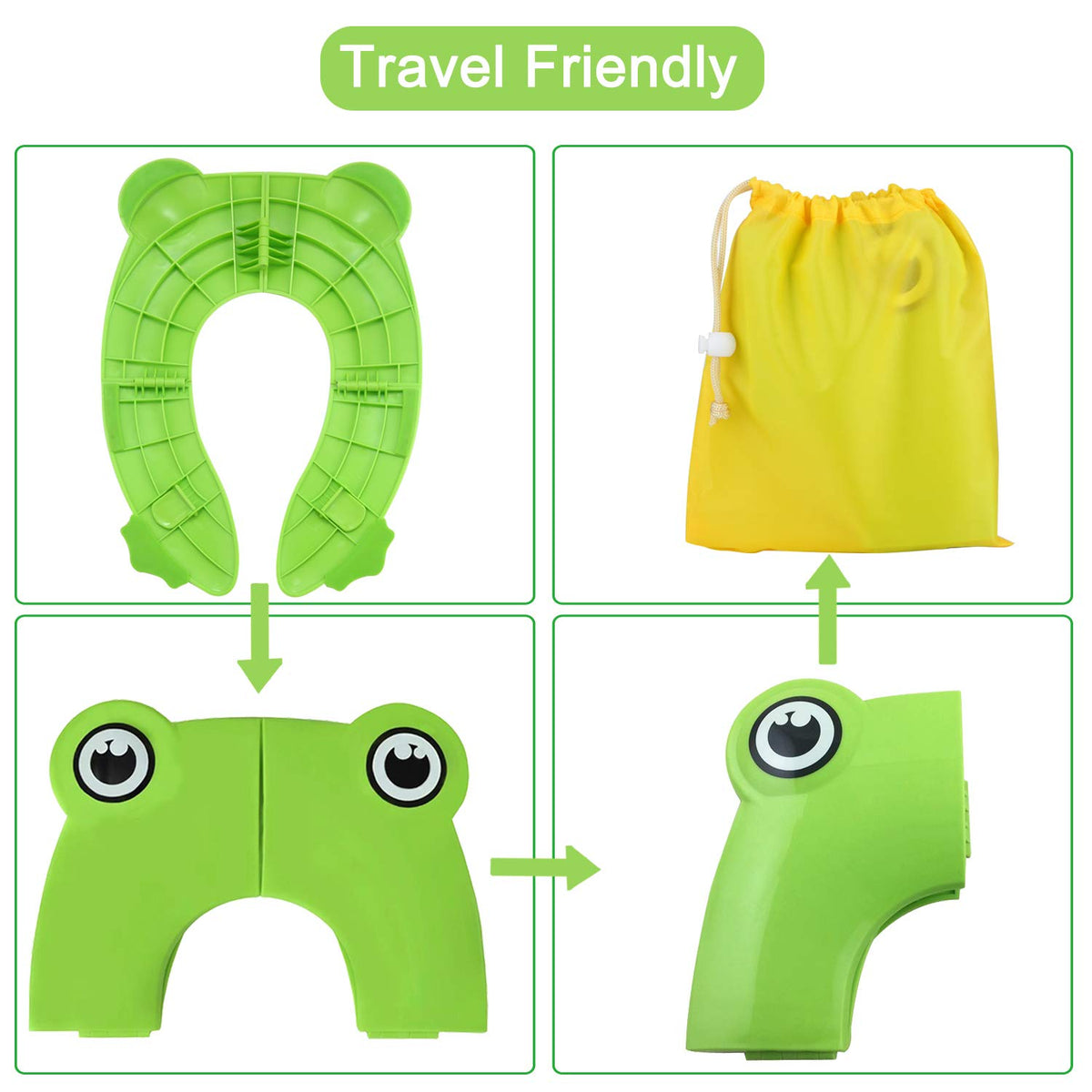 PandaEar Funda Asiento de Inodoro Plegable Niños