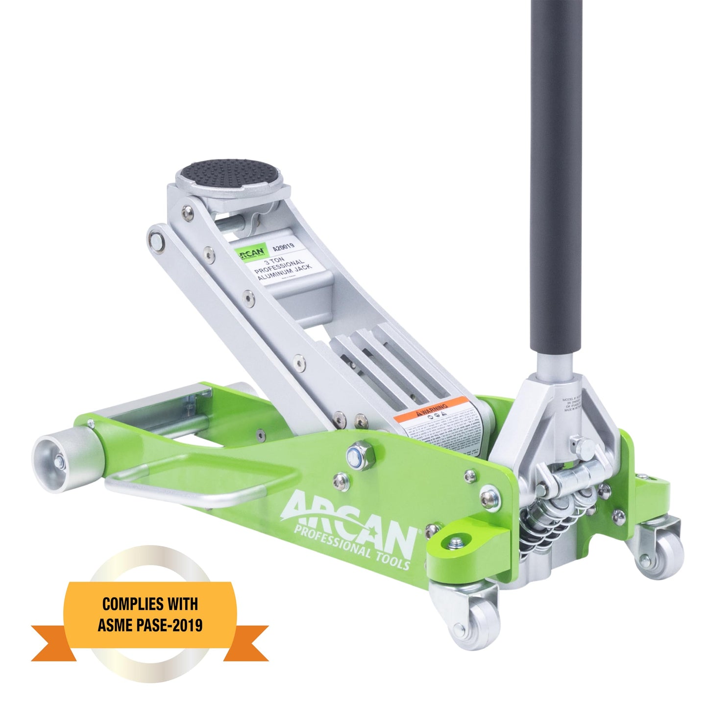 ARCAN Tools - Gato de piso de aluminio de elevación rápida de 3 toneladas con pistones de bomba doble y brazo de elevación reforzado (A20018_A20019)