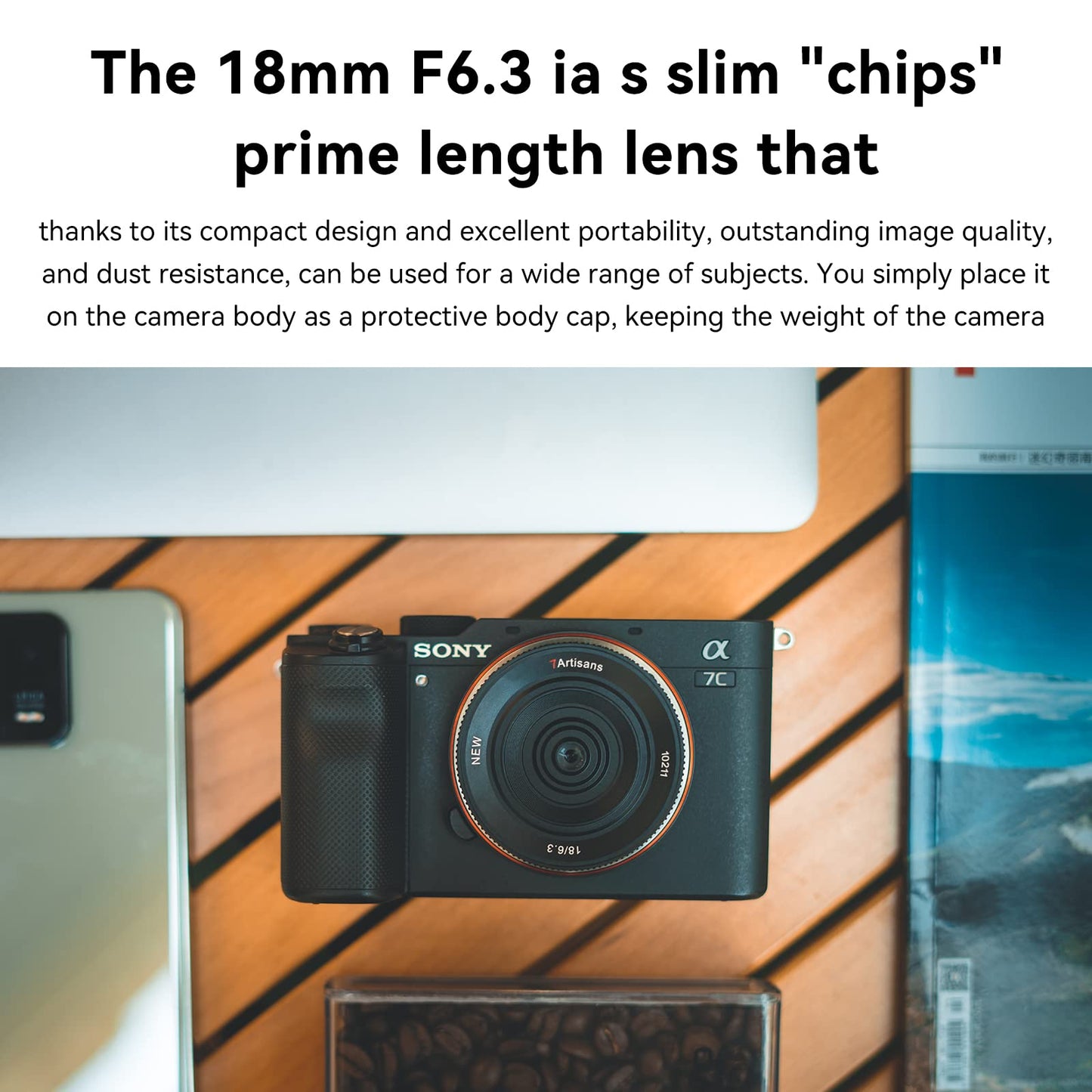 Lente APS-C Prime 18 mm F6.3 Mark Ⅱ 7artisans Negro para Cámaras Fujifilm Sin Espejo