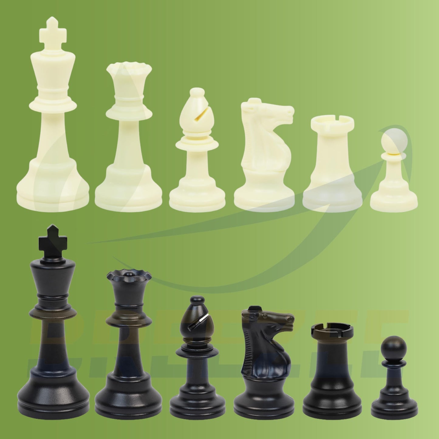 BREEZEE Ajedrez Profesional Portátil Incluye Damas Chinas Bolsa De Viaje, Tamaño Torneo Tablero 51 x 51 cm, Juego de Mesa y Estrategia para Adultos, Niños y Principiantes Juegos de Mesa